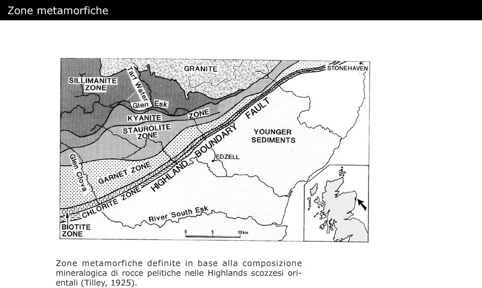 mineralogica di rocce pelitiche nelle