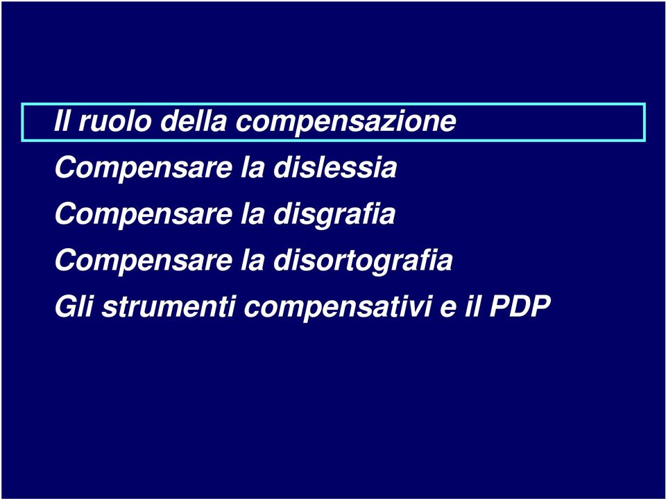 la disgrafia Compensare la