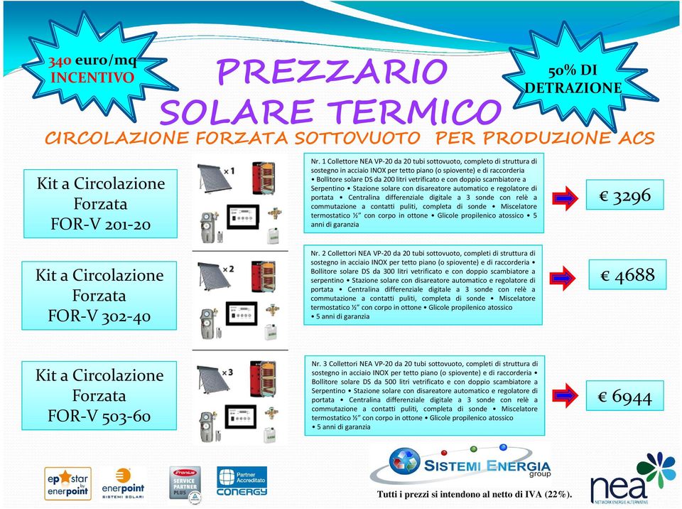 scambiatore a Serpentino Stazione solare con disareatore automatico e regolatore di portata Centralina differenziale digitale a 3 sonde con relè a termostatico ½ con corpo in ottone Glicole