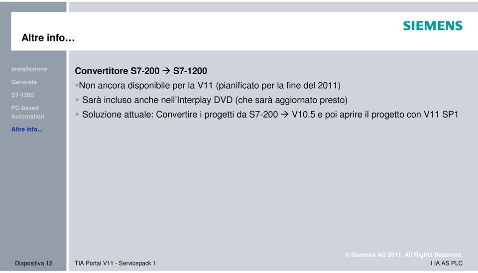 (che sarà aggiornato presto) Soluzione attuale: Convertire i progetti da