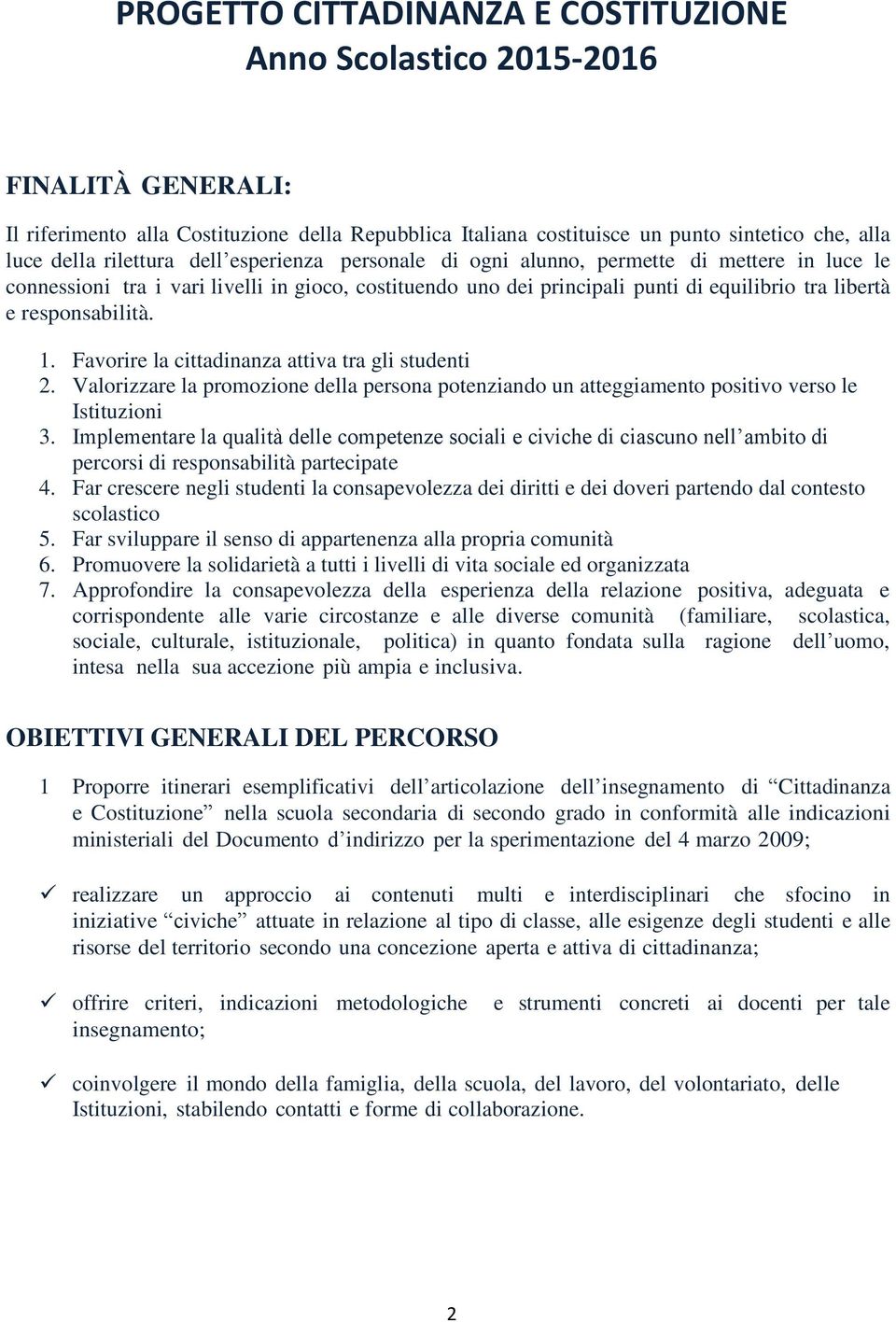 Progetto Cittadinanza E Costituzione Anno Scolastico Pdf Download Gratuito