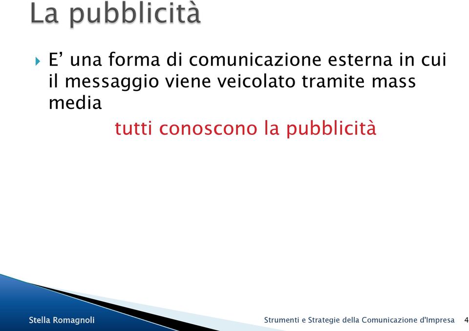 tutti conoscono la pubblicità Stella Romagnoli