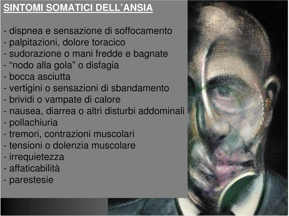 di sbandamento - brividi o vampate di calore - nausea, diarrea o altri disturbi addominali - pollachiuria