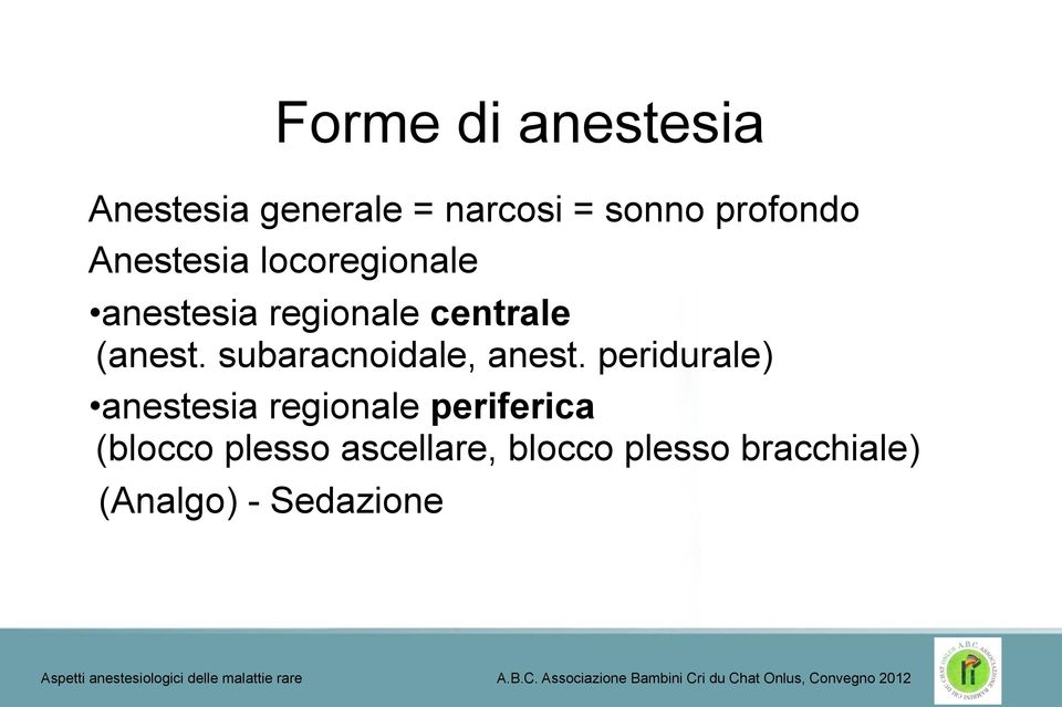 subaracnoidale, anest.