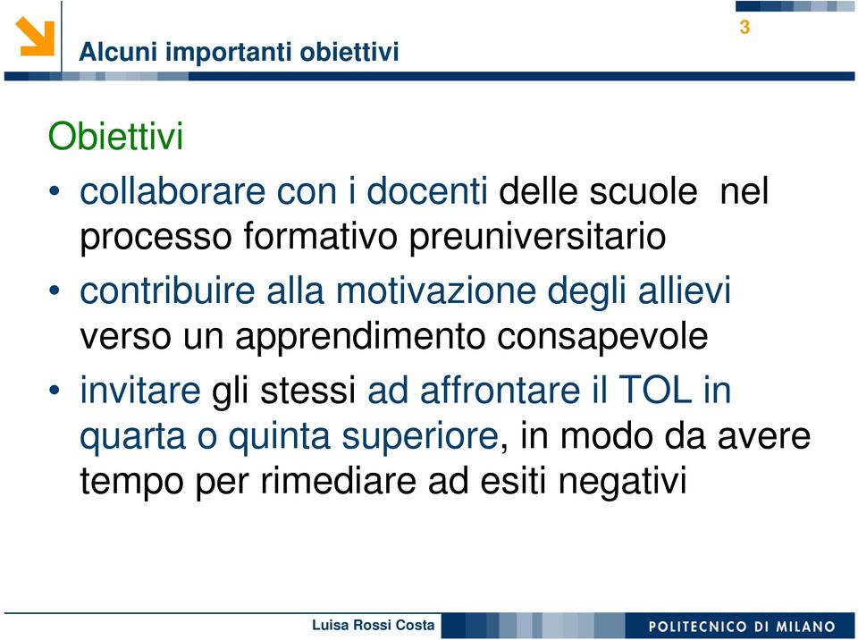 allievi verso un apprendimento consapevole invitare gli stessi ad affrontare il