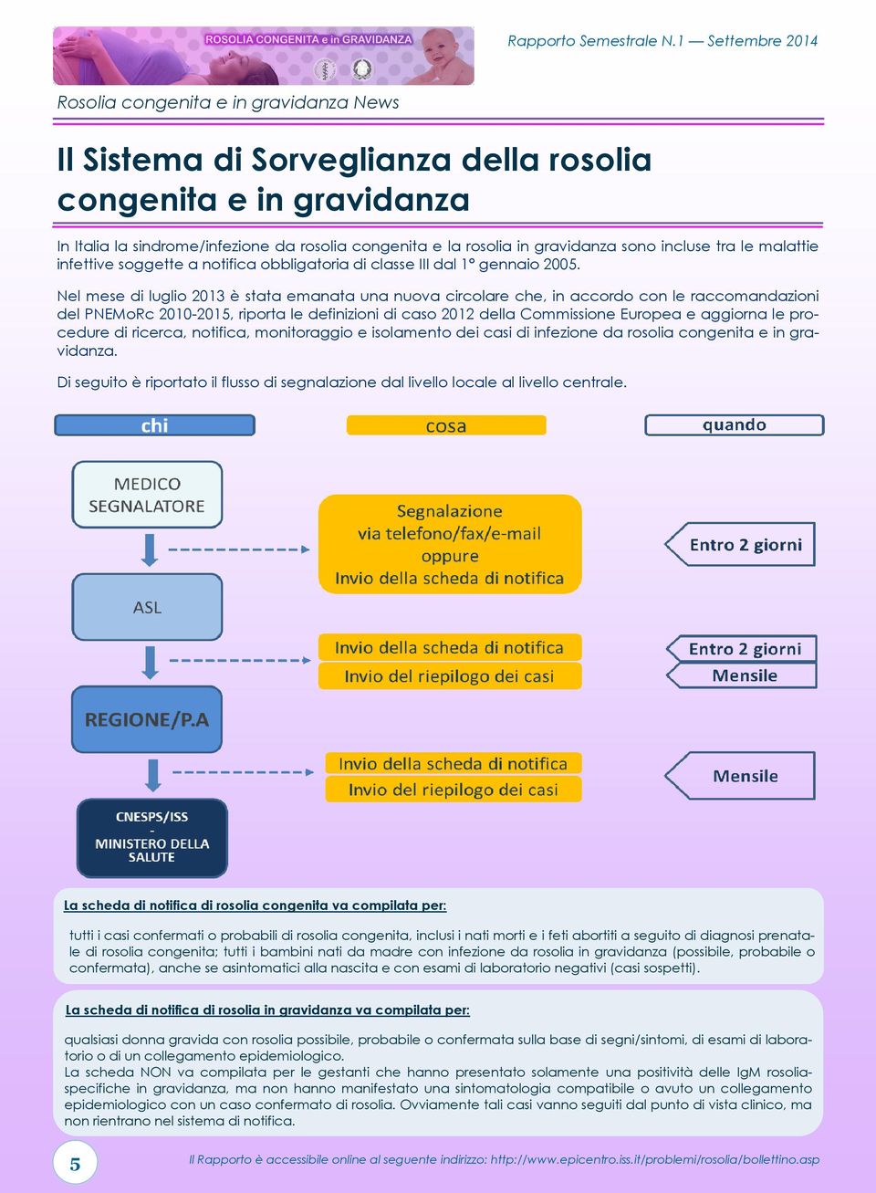 Nel mese di luglio 0 è stata emanata una nuova circolare che, in accordo con le raccomandazioni del PNEMoRc 00-05, riporta le definizioni di caso 0 della Commissione Europea e aggiorna le procedure