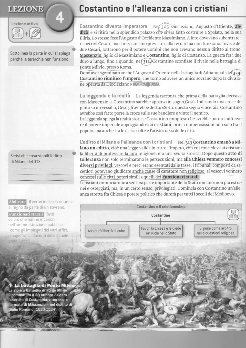 sua luiria. Lo stesso fece l'augusto d'occidente Massimiano. A loro dovevano subentrare i rispettivi Cesari, ma il meccanismo previsto dalla tetrarchìa non funzionò.