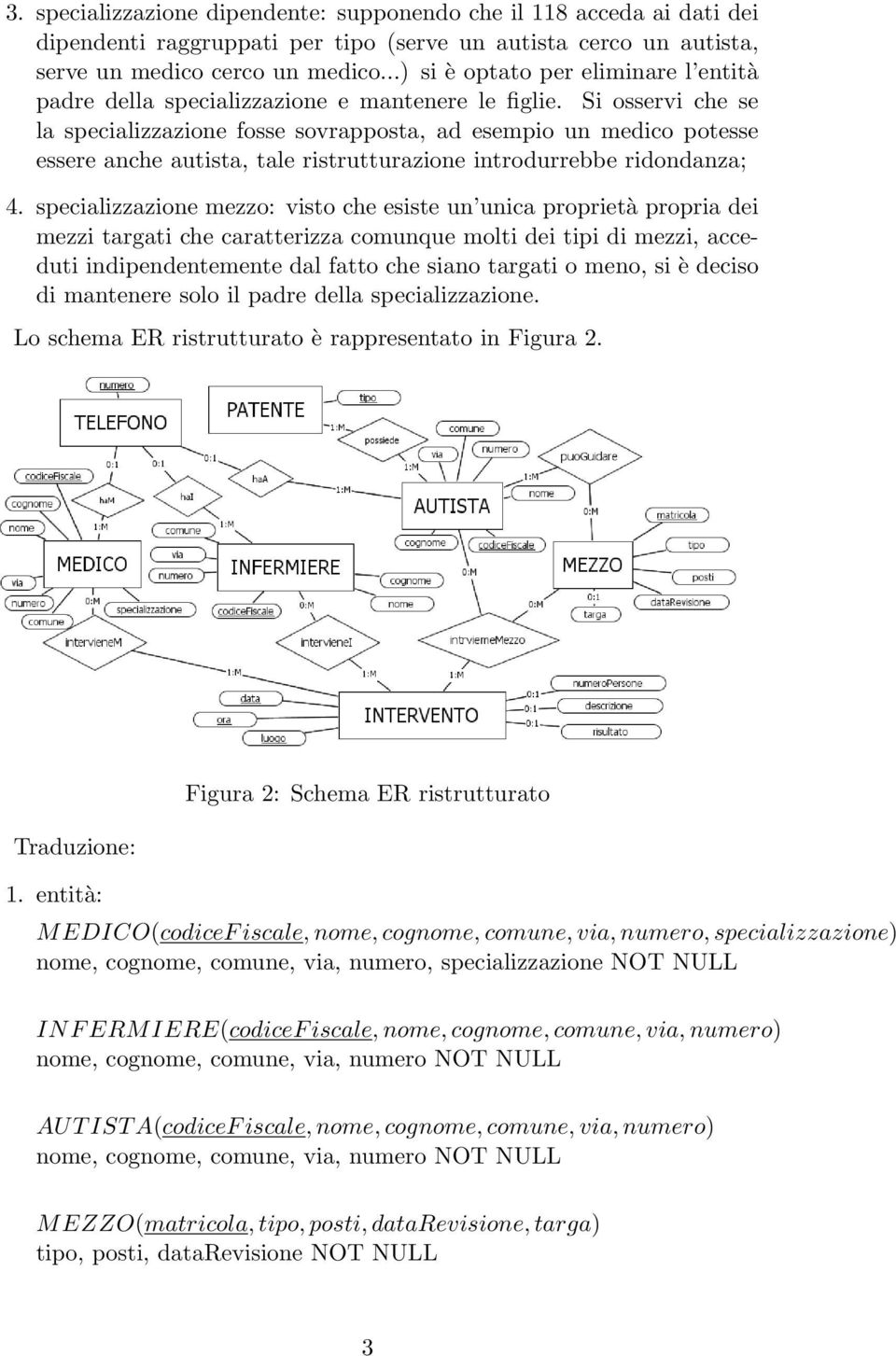 Si osservi che se la specializzazione fosse sovrapposta, ad esempio un medico potesse essere anche autista, tale ristrutturazione introdurrebbe ridondanza; 4.