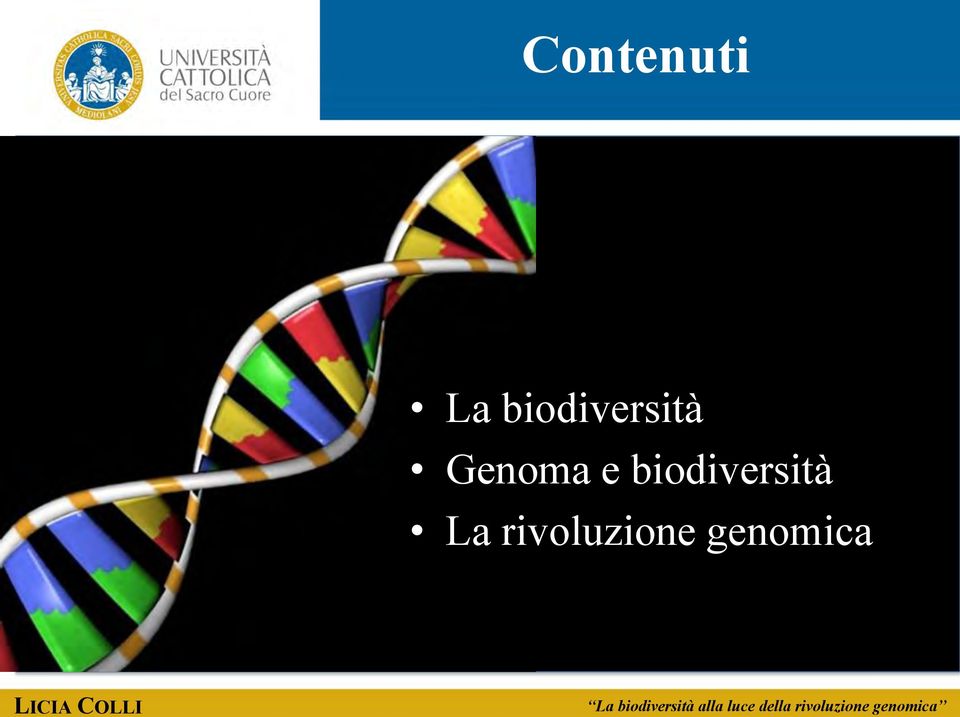 biodiversità Genoma e