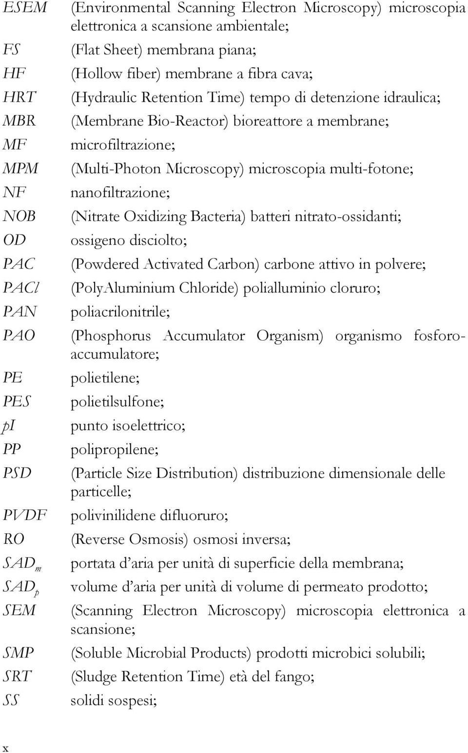 (Multi-Photon Microscopy) microscopia multi-fotone; nanofiltrazione; (Nitrate Oxidizing Bacteria) batteri nitrato-ossidanti; ossigeno disciolto; (Powdered Activated Carbon) carbone attivo in polvere;