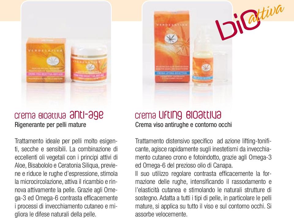 rinnova attivamente la pelle. Grazie agli Omega-3 ed Omega-6 contrasta efficacemente i processi di invecchiamento cutaneo e migliora le difese naturali della pelle.