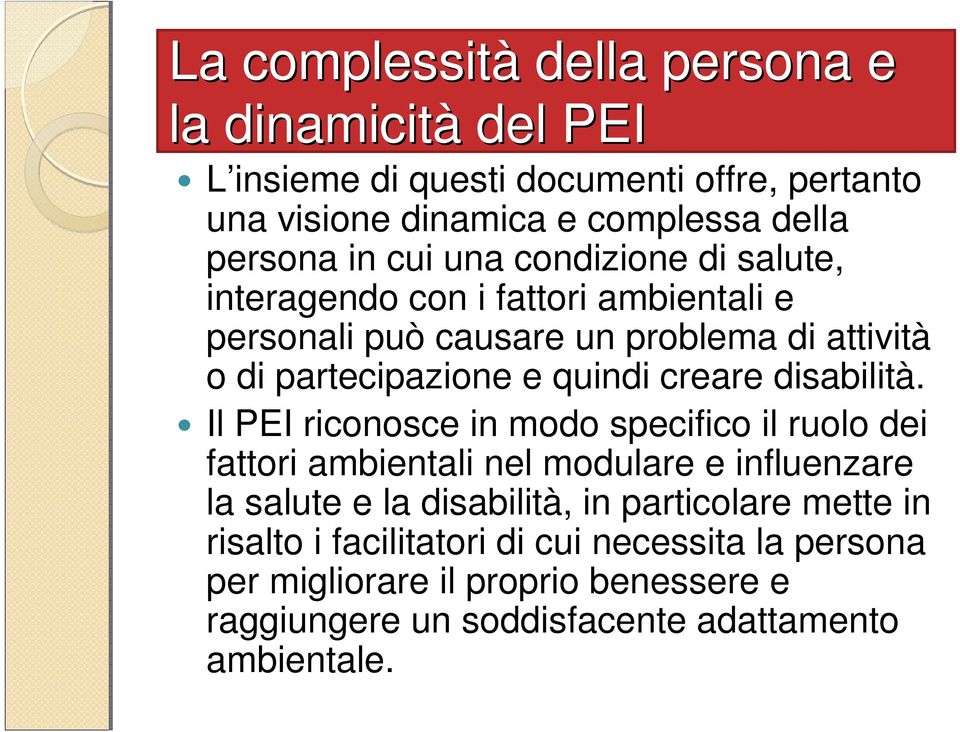 creare disabilità.