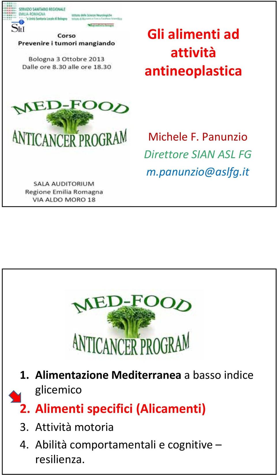 Alimentazione Mediterranea a basso indice glicemico 2.