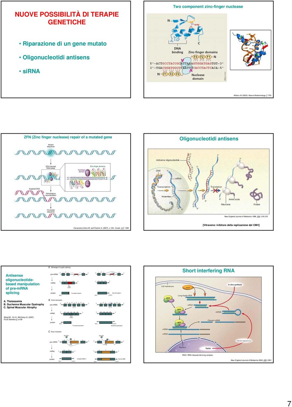 Cavazzana-Calvo M. and Fischer A. (2007), J. Clin. Invest. 117: 1456 Antisense oligonucleotidebased manipulation of pre-mrna splicing Short interfering RNA A. Thalassemia B.