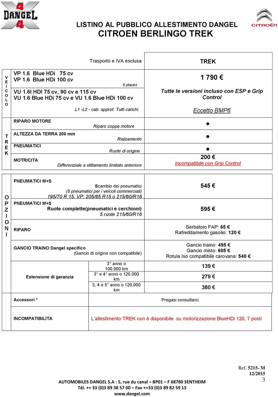 utti carichi iparo coppa motore ialzamento uote di origine Differenziale a slittamento limitato anteriore K 1 790 utte le versioni incluso con SP e Grip ontrol ccetto BMP6 200 ncompatibile con Grip