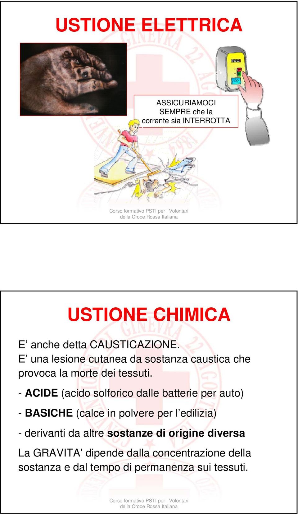 - ACIDE (acido solforico dalle batterie per auto) - BASICHE (calce in polvere per l edilizia) - derivanti