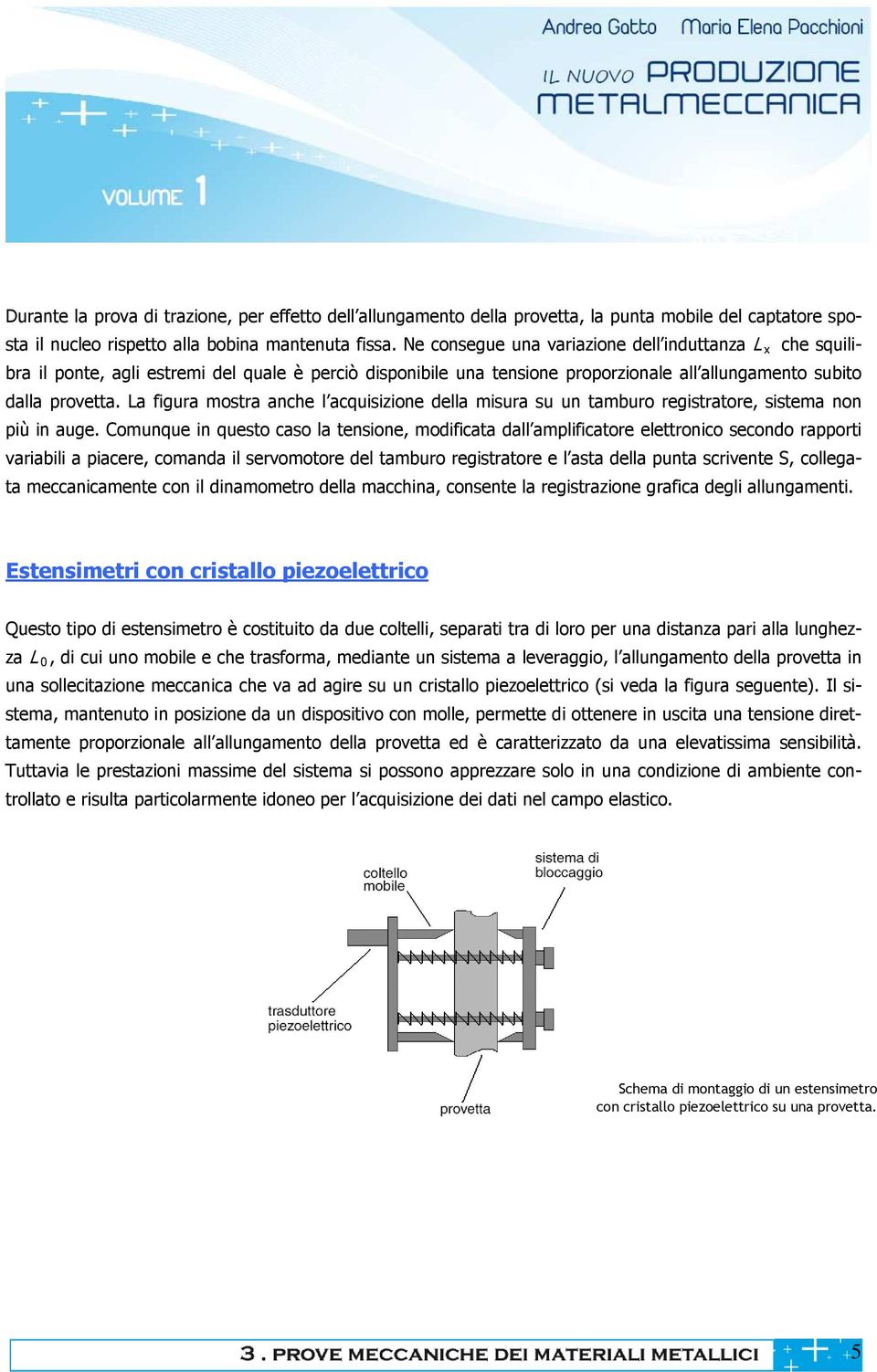 La figura mostra anche l acquisizione della misura su un tamburo registratore, sistema non più in auge.