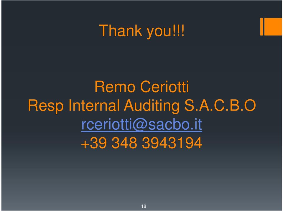 Internal Auditing S.A.C.