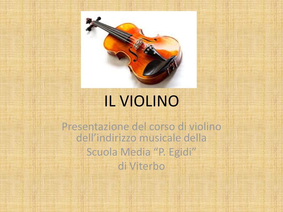 indirizzo musicale della