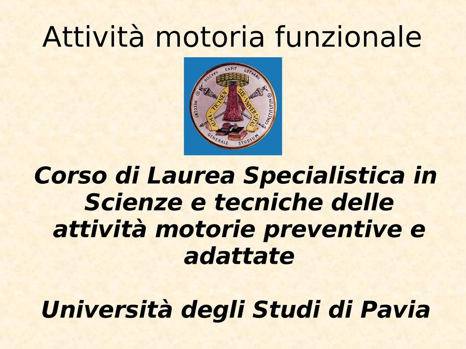 tecniche delle attività motorie