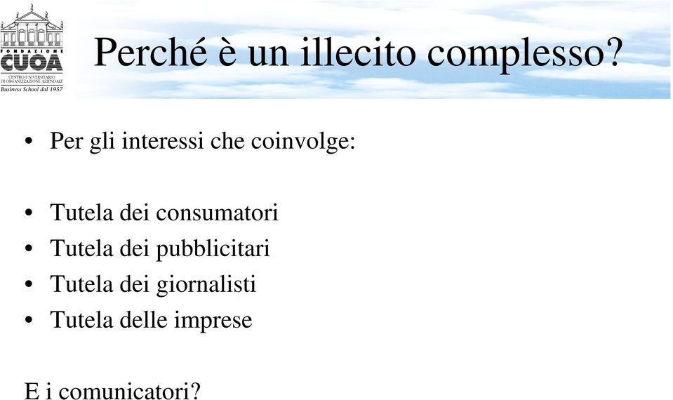 consumatori Tutela dei pubblicitari Tutela