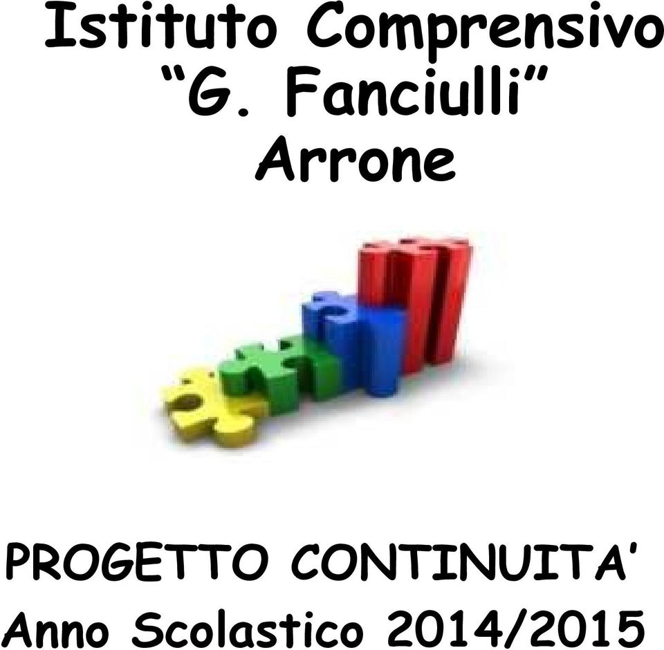 PROGETTO CONTINUITA