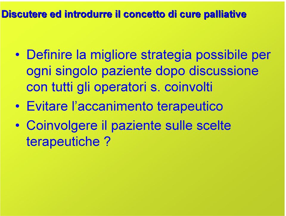 discussione con tutti gli operatori s.