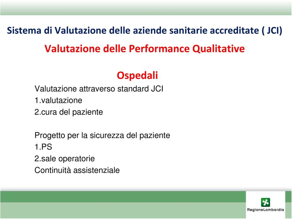 cura del paziente Progetto per la sicurezza del