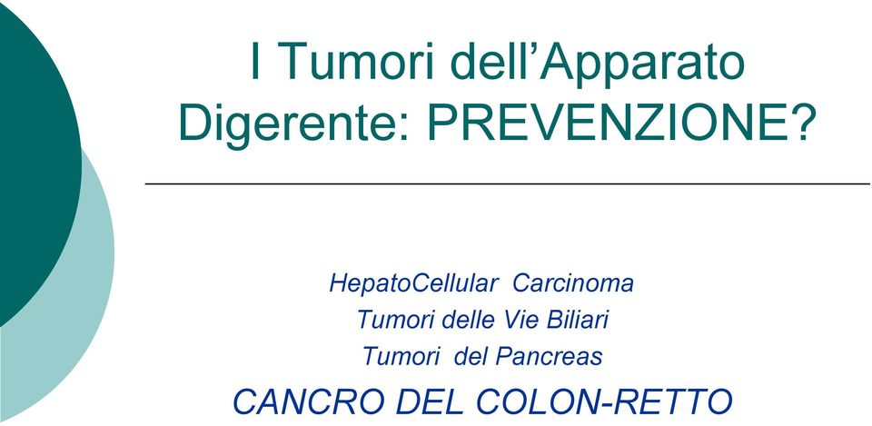 HepatoCellular Carcinoma Tumori