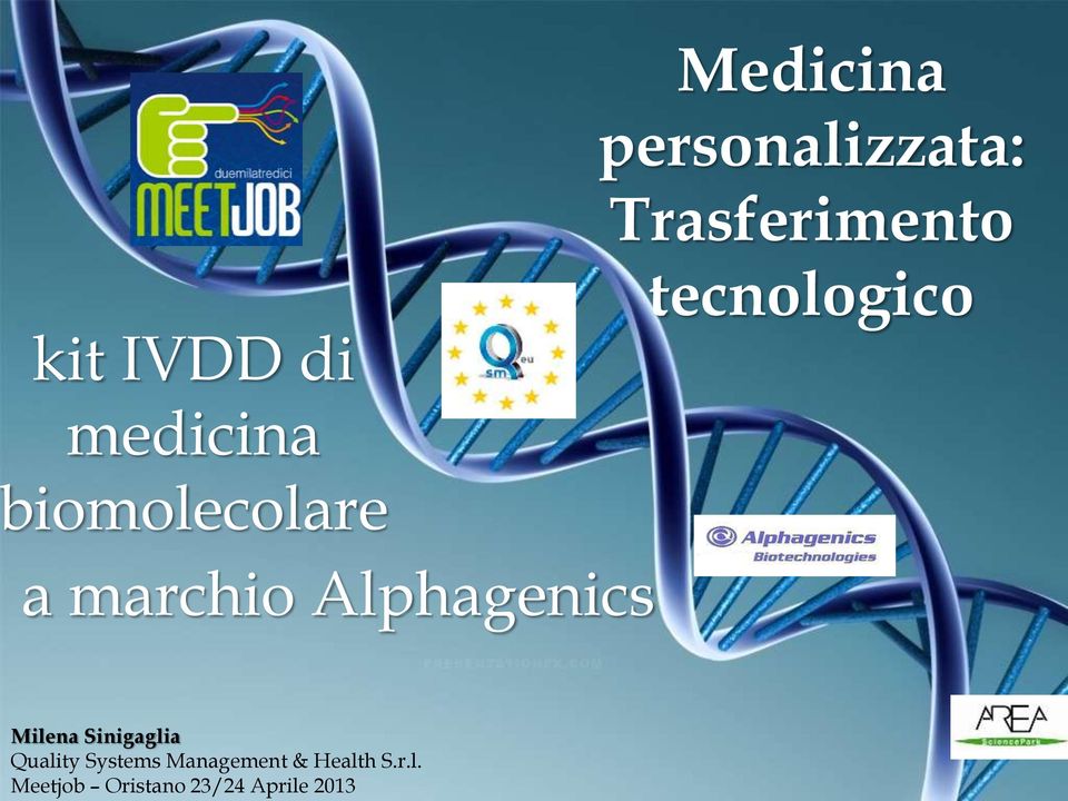 Alphagenics Milena Sinigaglia Quality Systems