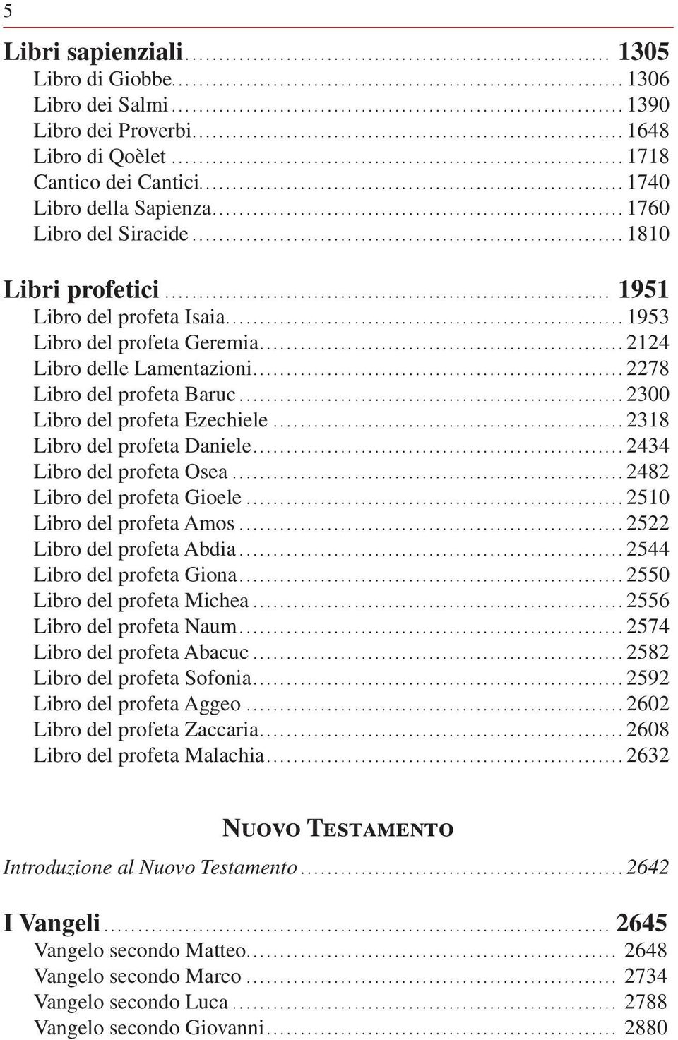 ..2318 Libro del profeta Daniele...2434 Libro del profeta Osea...2482 Libro del profeta Gioele...2510 Libro del profeta Amos...2522 Libro del profeta Abdia...2544 Libro del profeta Giona.