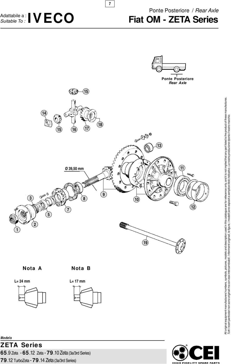 mm L= 7 mm 8 9 0 9 3 2 ZETA Series 65.9 Zeta - 65.2 Zeta - 79.