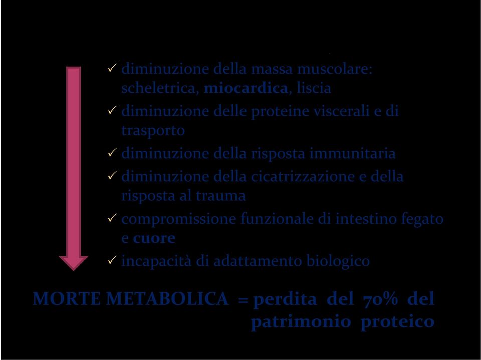 cicatrizzazione e della risposta al trauma compromissione funzionale di intestino fegato e