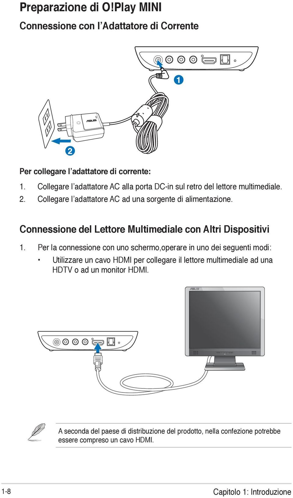 Connessione del Lettore Multimediale con Altri Dispositivi 1.