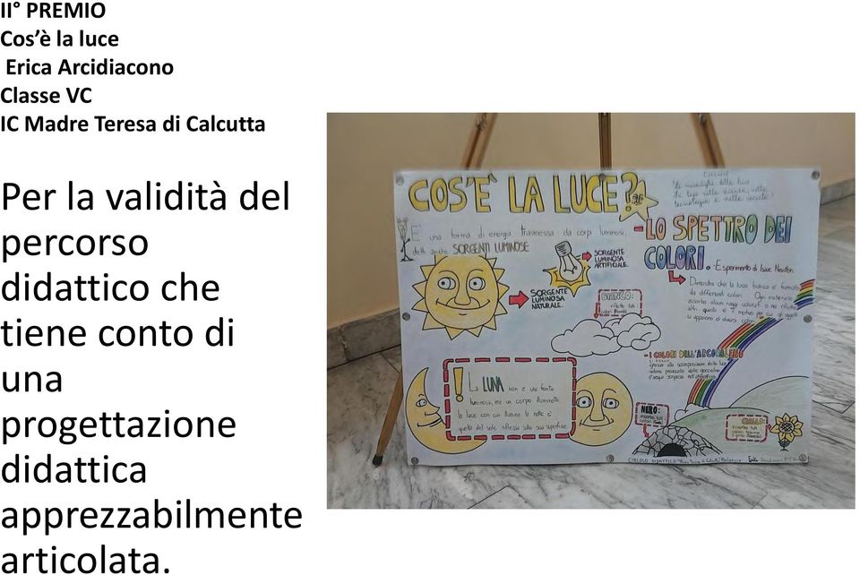 del percorso didattico che tiene conto di una