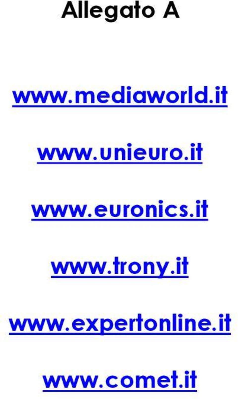 it www.trony.it www.expertonline.