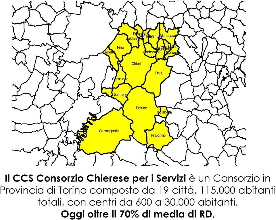 Consorzio Chierese per i Servizi è un Consorzio in Provincia di Torino composto da 19