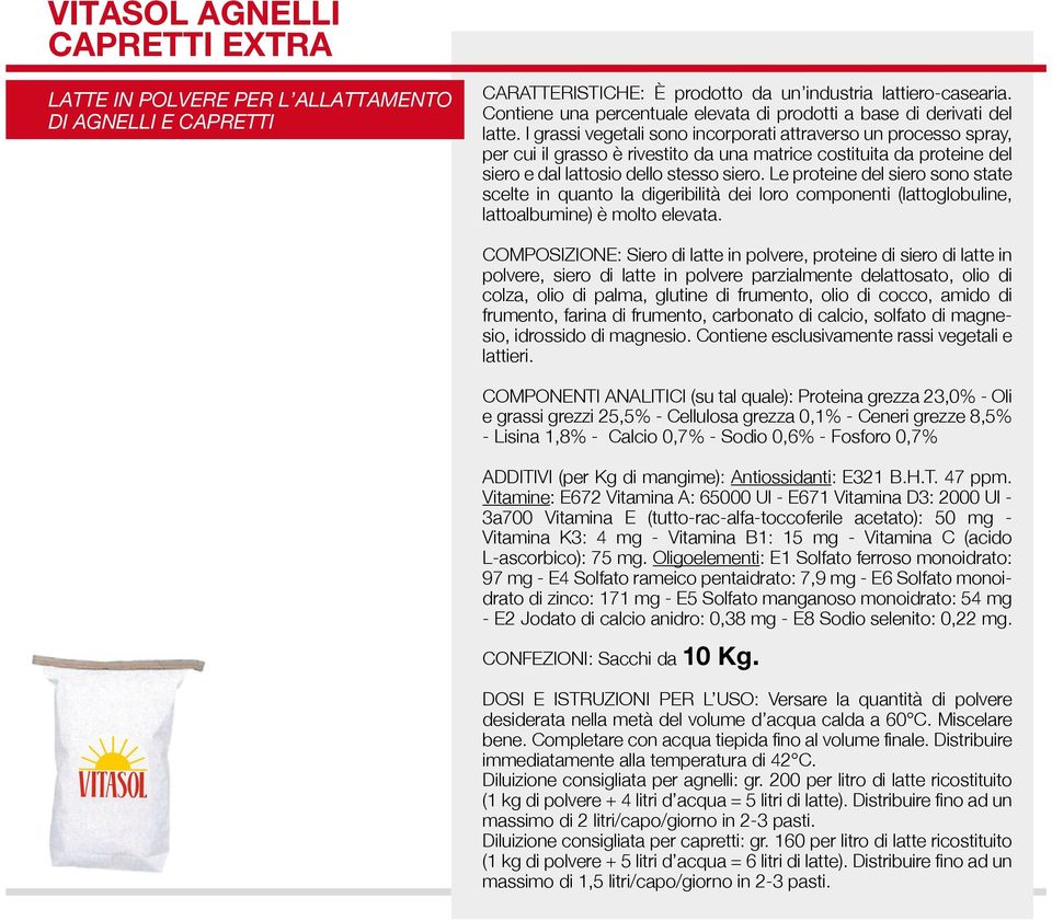 I grassi vegetali sono incorporati attraverso un processo spray, per cui il grasso è rivestito da una matrice costituita da proteine del siero e dal lattosio dello stesso siero.