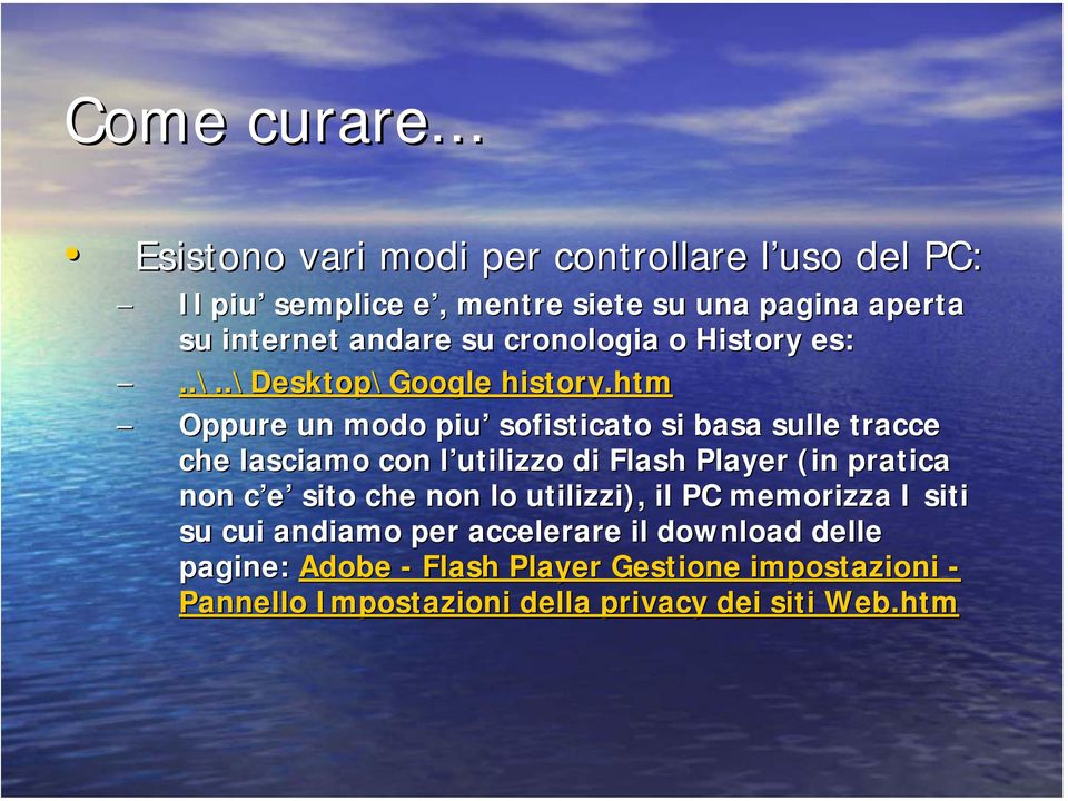 cronologia o History es:..\....\desktop\google history.