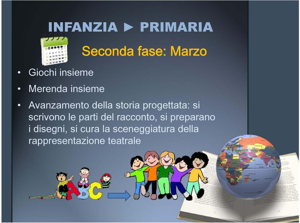 progettata: si scrivono le parti del racconto, si