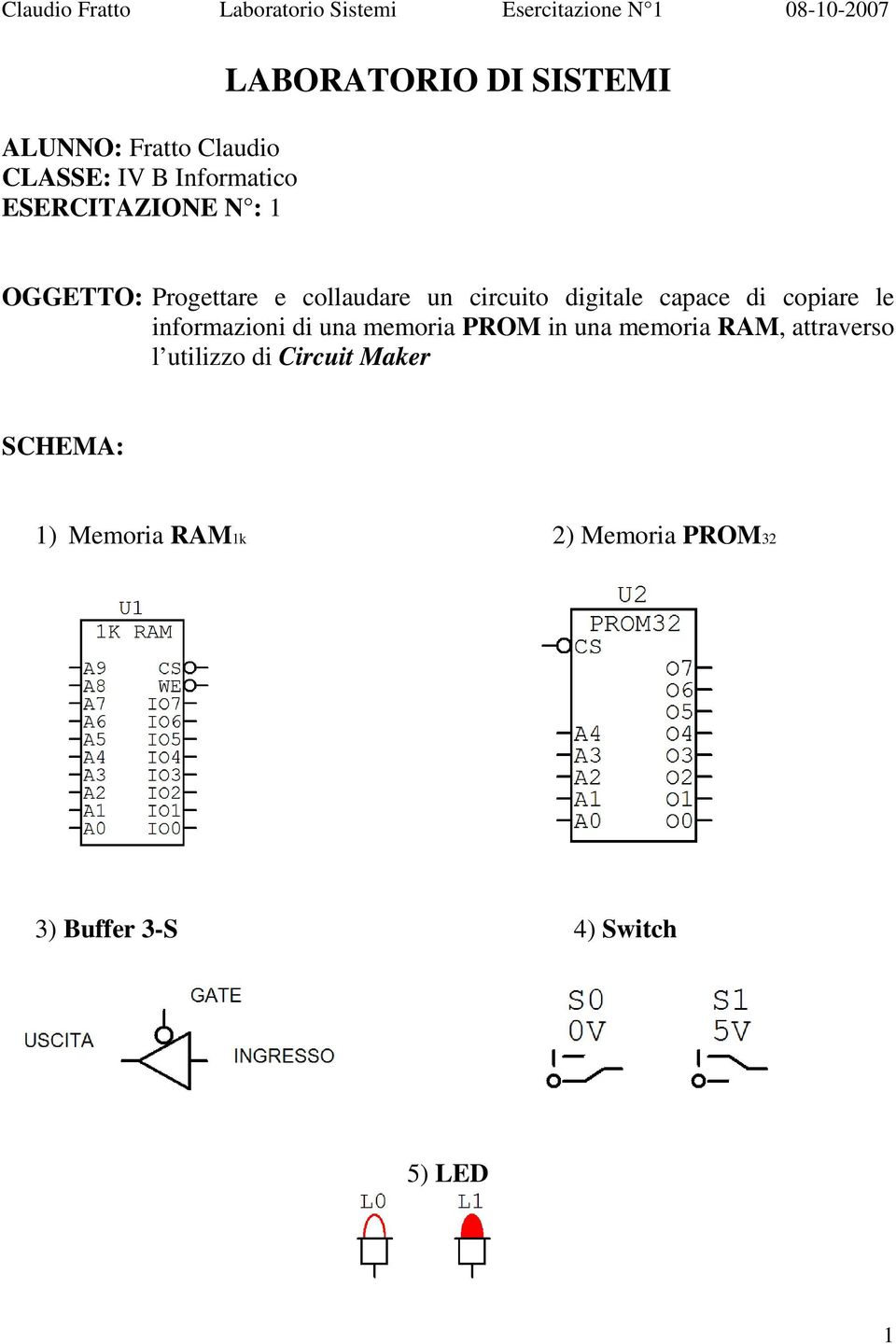 informazioni di una memoria PROM in una memoria RAM, attraverso l utilizzo di