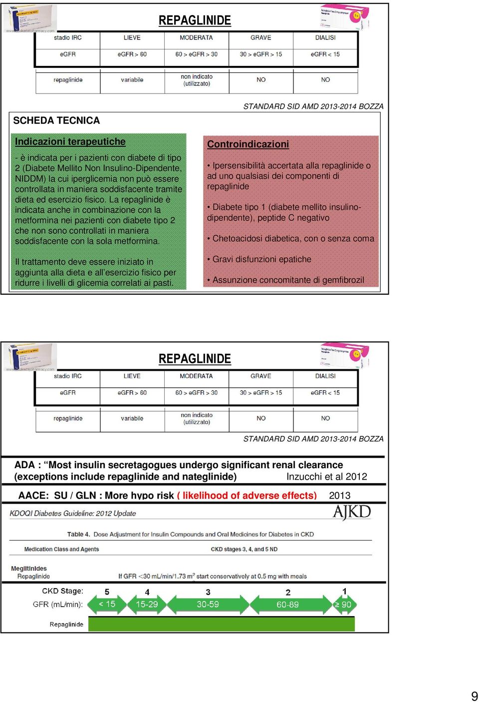 La repaglinide è indicata anche in combinazione con la metformina nei pazienti con diabete tipo 2 che non sono controllati in maniera soddisfacente con la sola metformina.