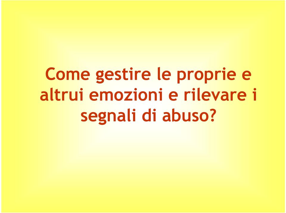 emozioni e