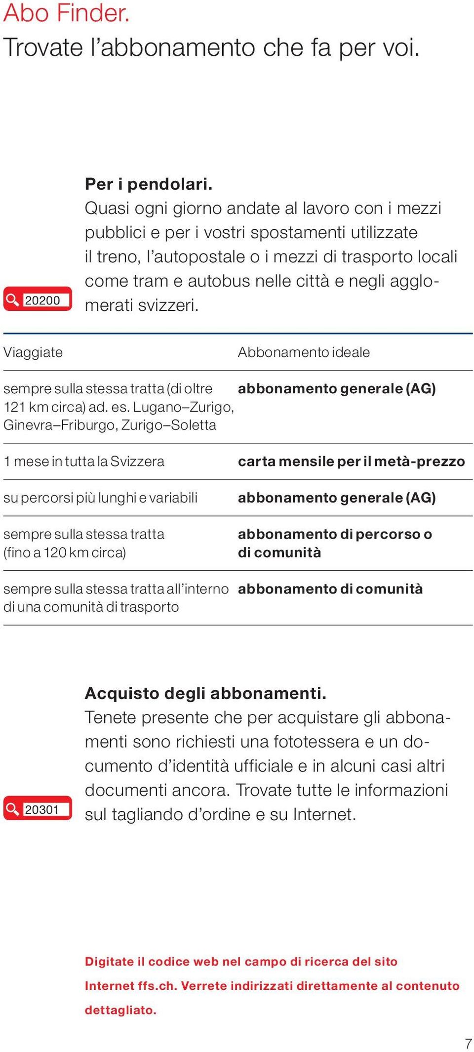 svizzeri. Viaggiate Abbonamento ideale sempre sulla stessa tratta (di oltre abbonamento generale (AG) 121 km circa) ad. es.