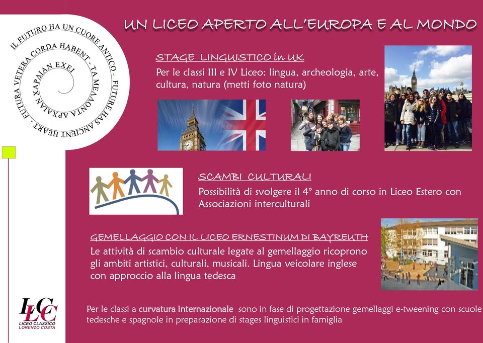 di scambio culturale legate al gemellaggio ricoprono gli ambiti artistici, culturali, musicali.