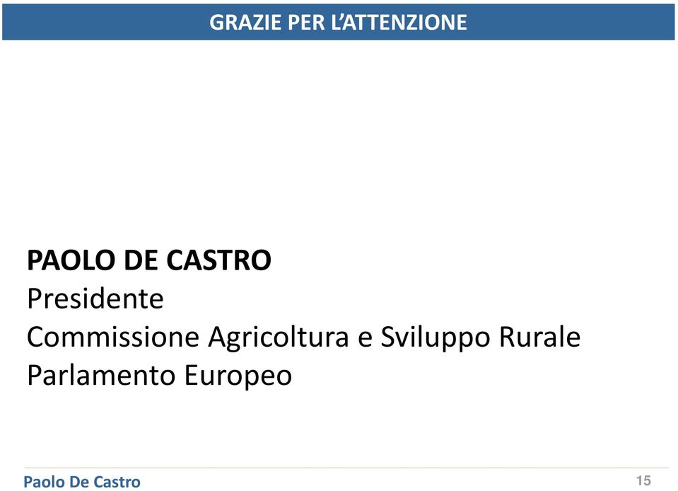 Agricoltura e Sviluppo Rurale