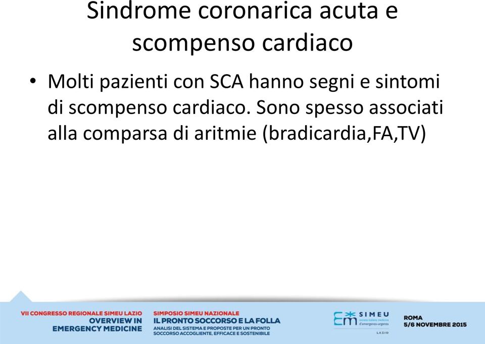 sintomi di scompenso cardiaco.