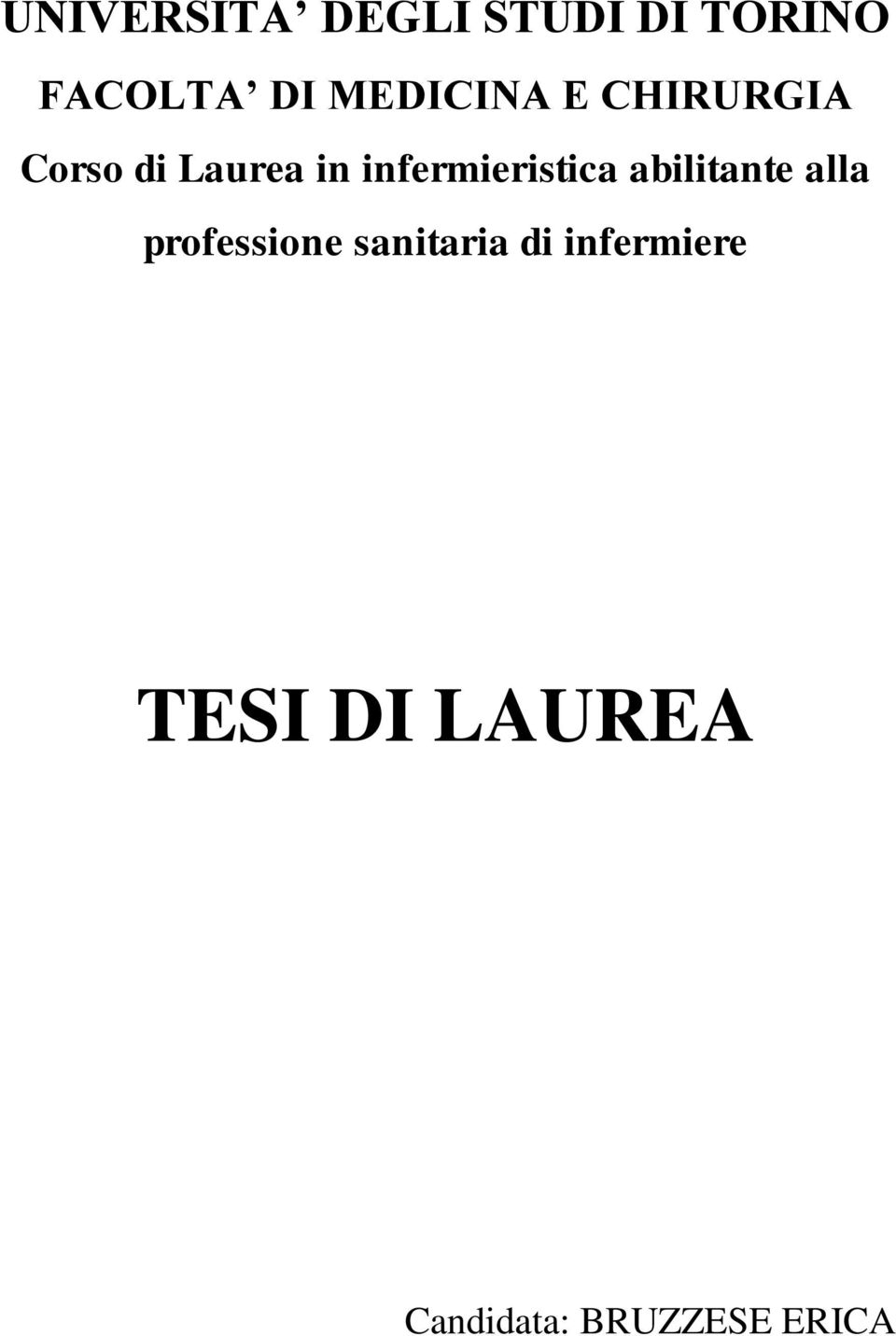 infermieristica abilitante alla professione