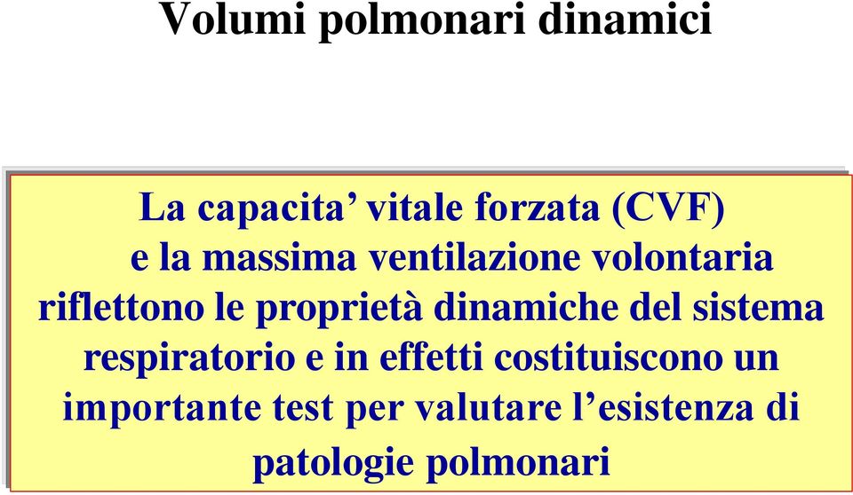 dinamiche del sistema respiratorio e in effetti costituiscono