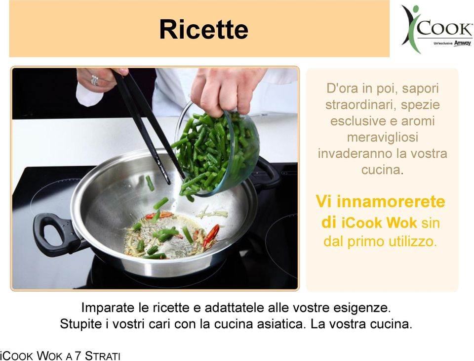 Vi innamorerete di icook Wok sin dal primo utilizzo.